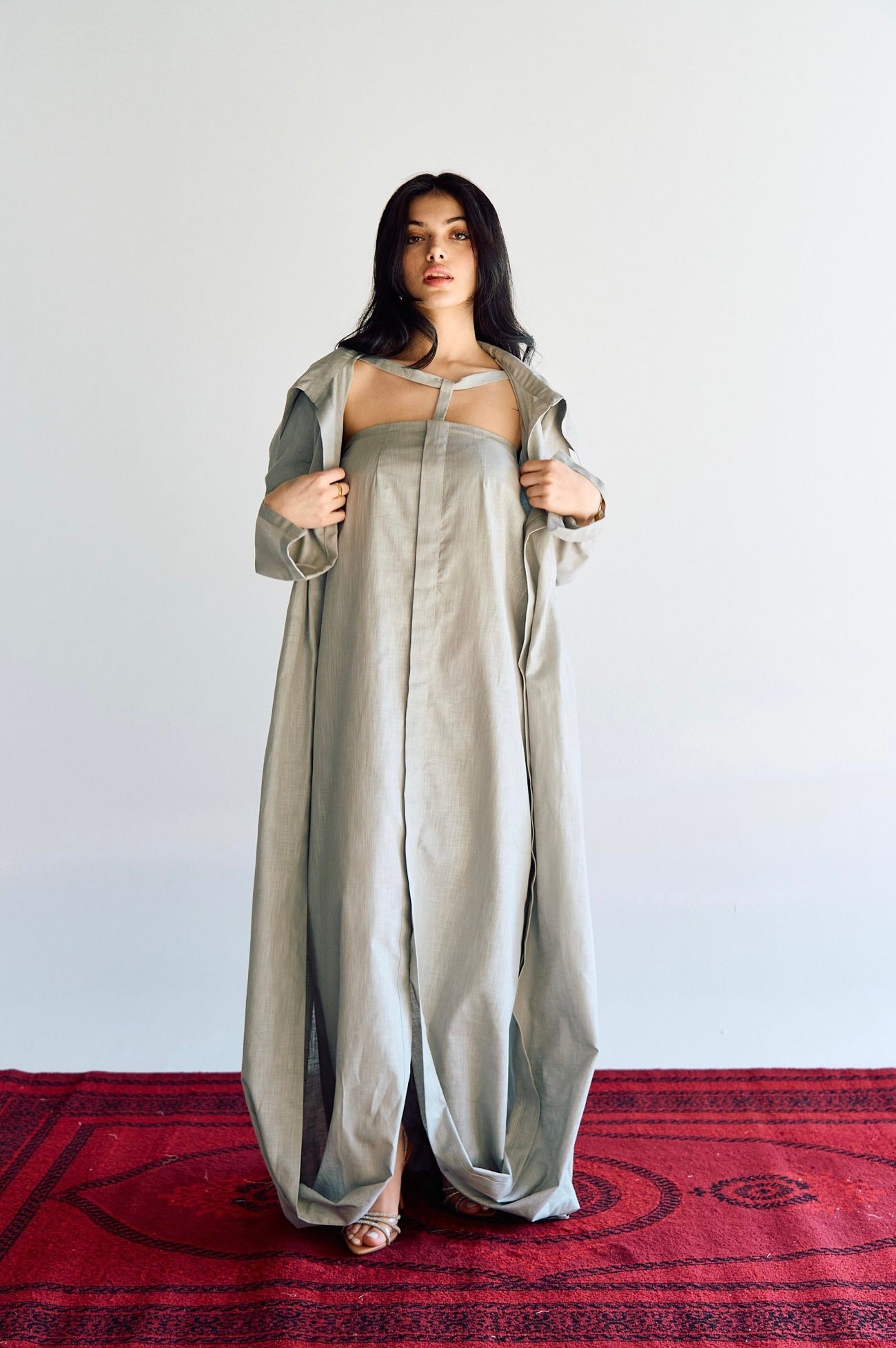 Soft Grey - kaftan