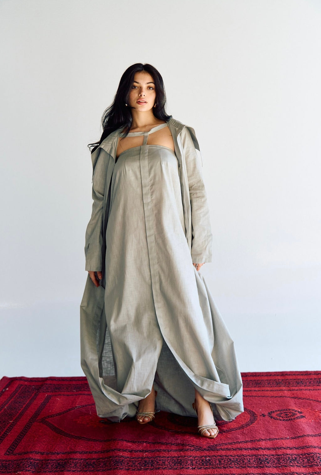 Soft Grey - kaftan